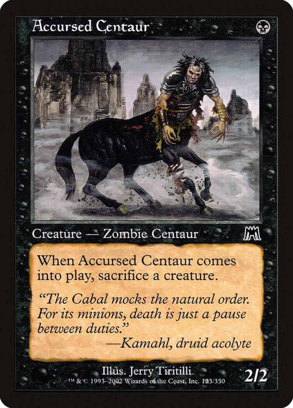 Accursed Centaur - Magic: The Gathering