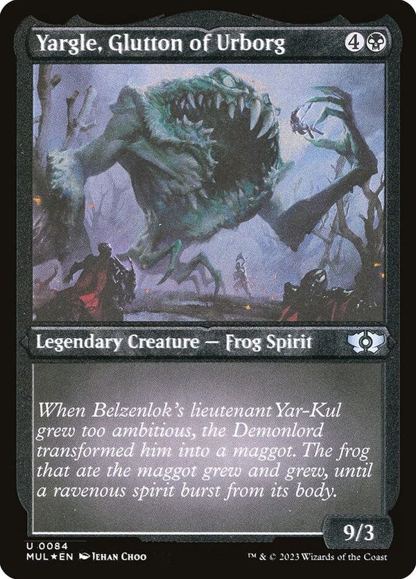 Yargle, Glutton of Urborg (Foil Etched) - Magic: The Gathering
