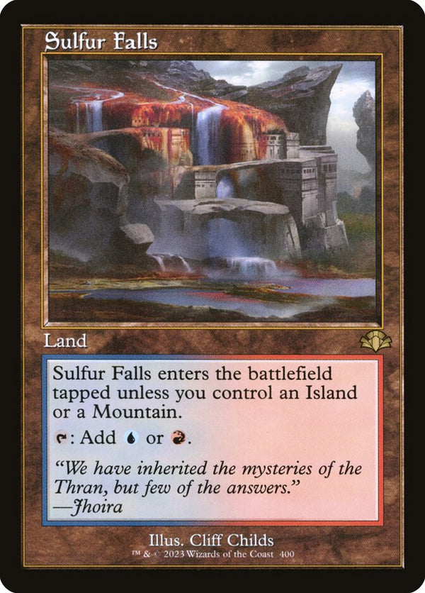 Sulfur Falls (Retro Frame) - Magic: The Gathering