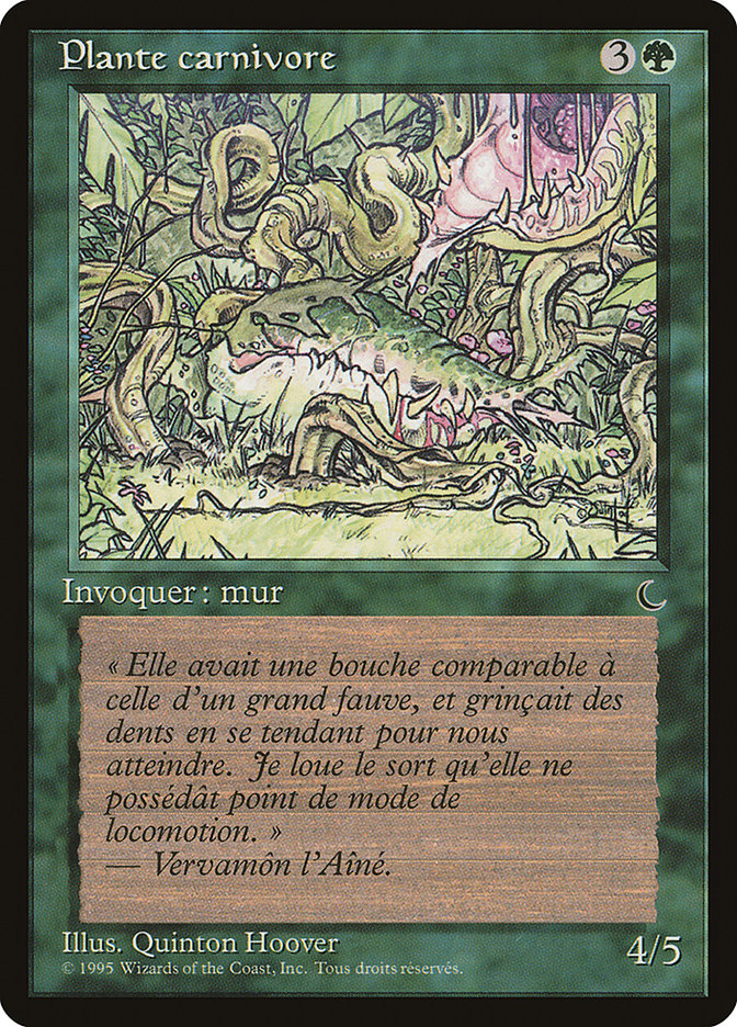 Carnivorous Plant (French) - "Plante carnivore"