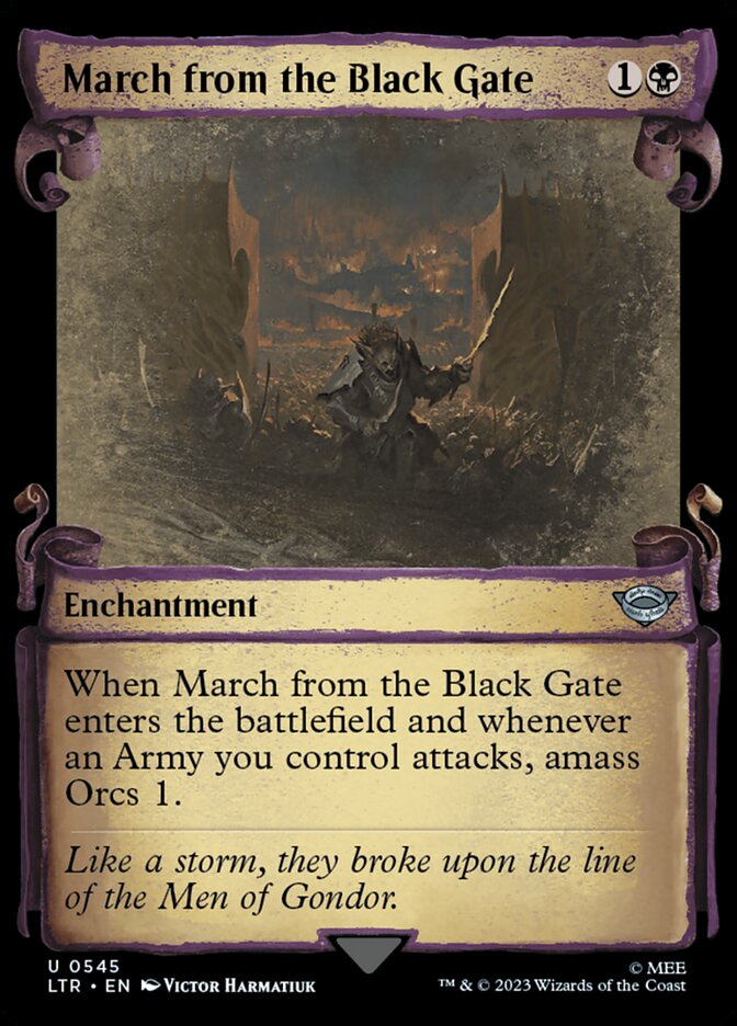 March from the Black Gate (Showcase Scrolls)