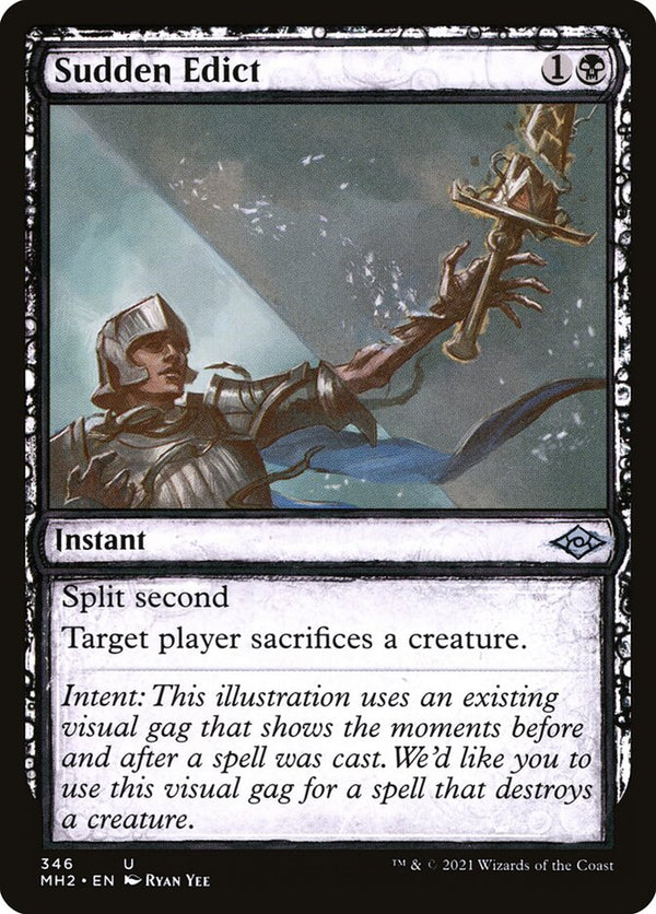 Sudden Edict (Showcase) - Magic: The Gathering