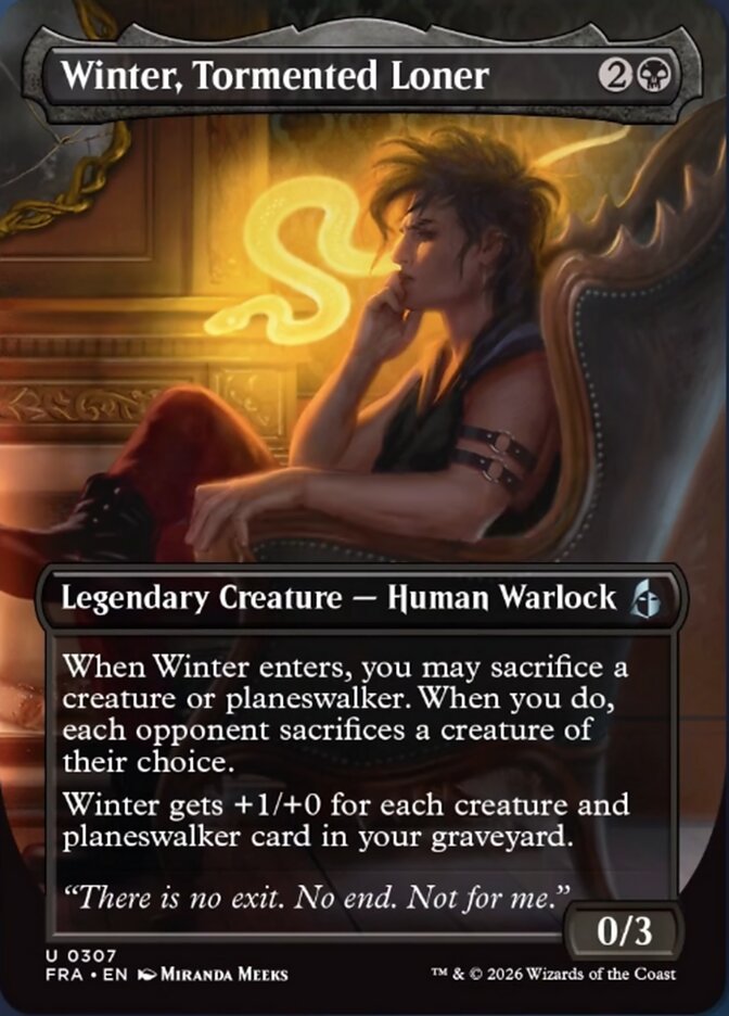 Winter, Tormented Loner (Borderless)
