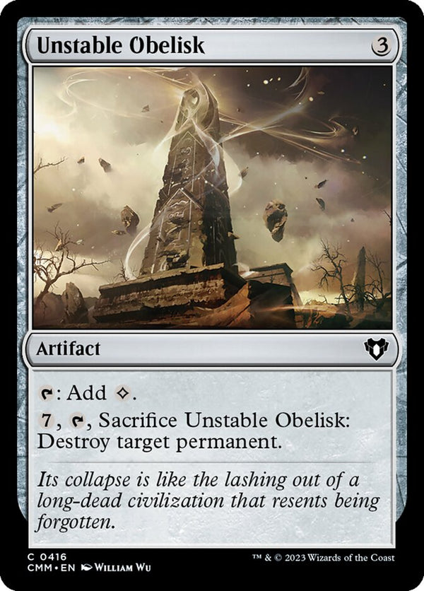 Unstable Obelisk - Magic: The Gathering