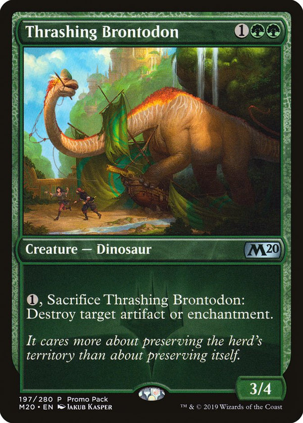 Thrashing Brontodon - Magic: The Gathering