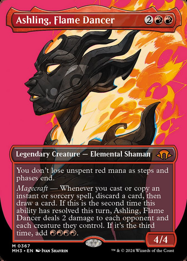 Ashling, Flame Dancer (Borderless) (MH3 367) - Magic: The Gathering
