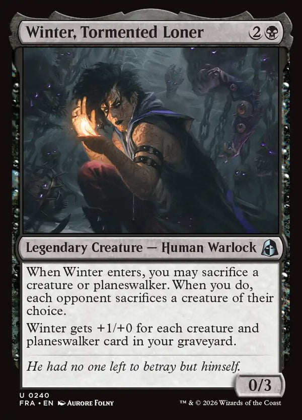 Winter, Tormented Loner (FRA 240) - Magic: The Gathering