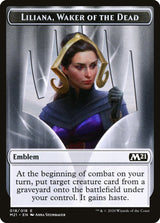 Emblem - Liliana, Waker of the Dead (M21 18) - Magic: The Gathering
