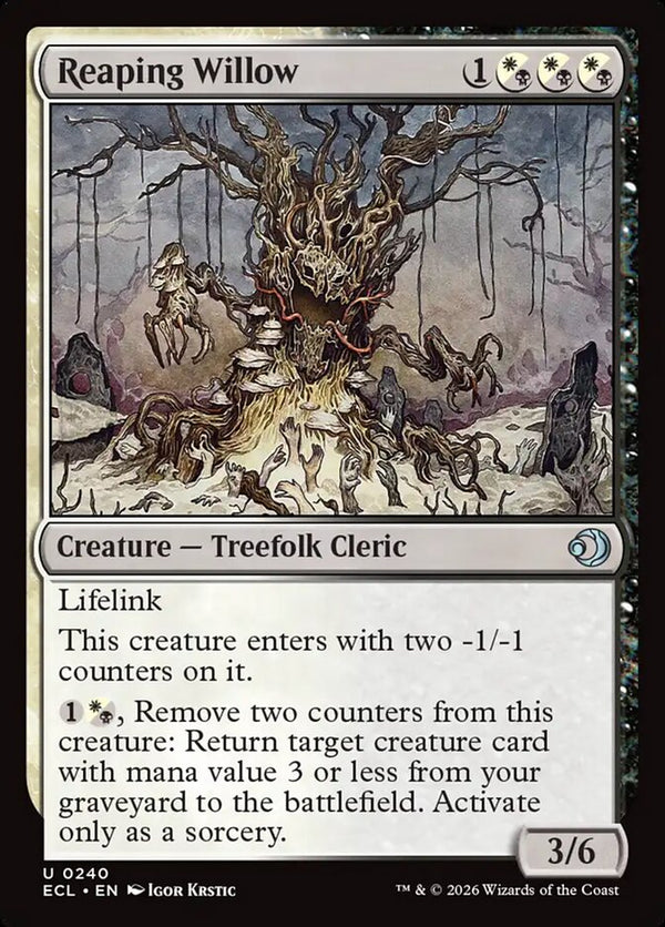 Reaping Willow - Magic: The Gathering