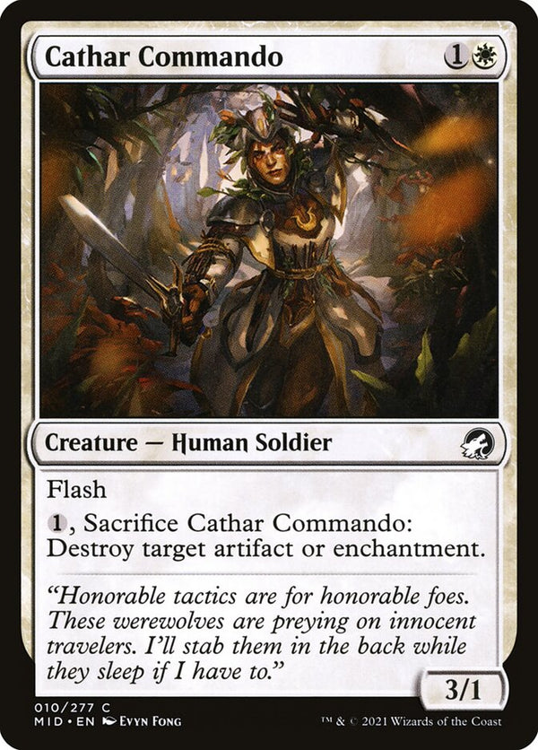 Cathar Commando - Magic: The Gathering