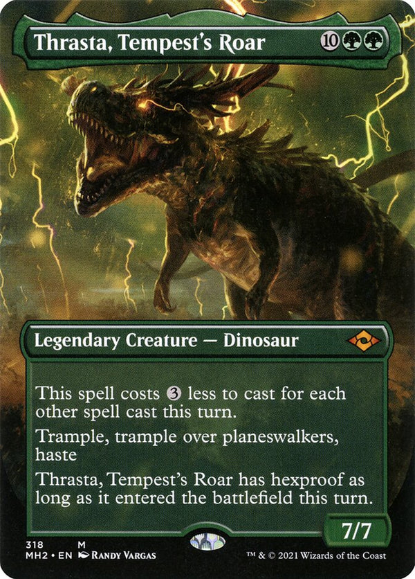 Thrasta, Tempest's Roar (Borderless) - Magic: The Gathering