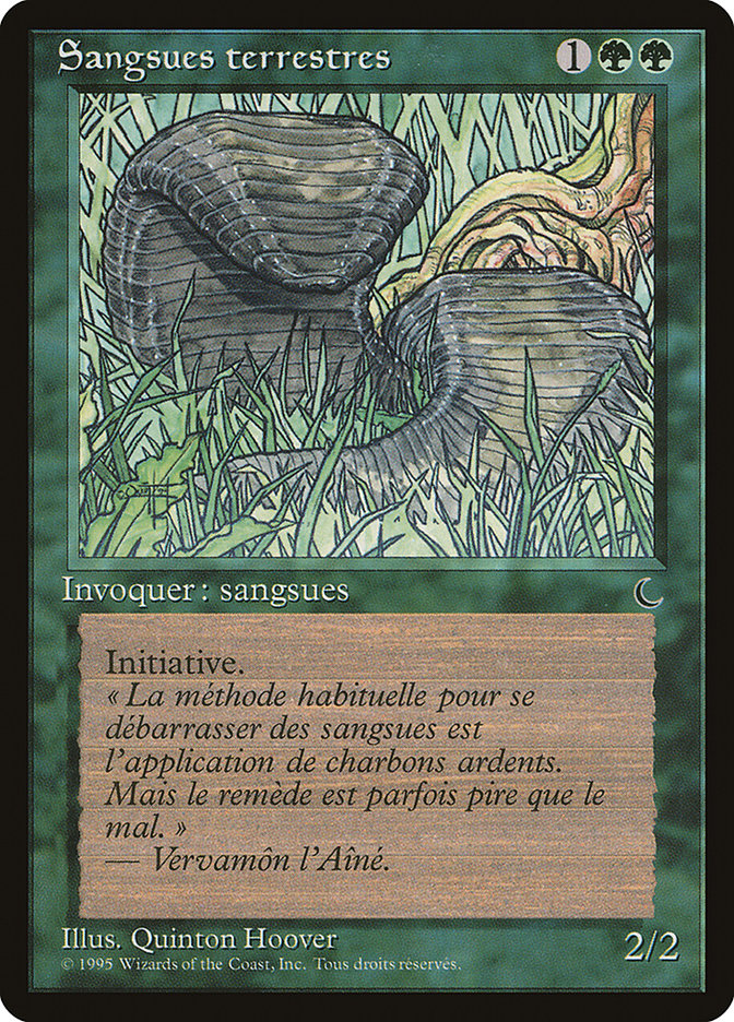 Land Leeches (French) - "Sangsues terrestres"