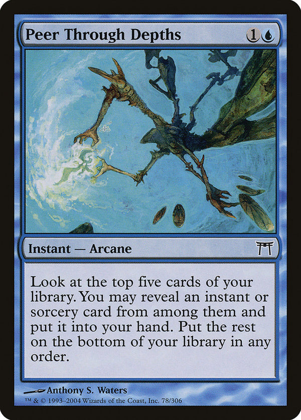 Peer Through Depths - Magic: The Gathering