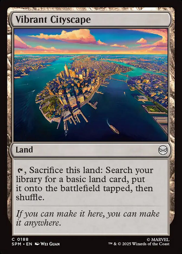Vibrant Cityscape - Magic: The Gathering