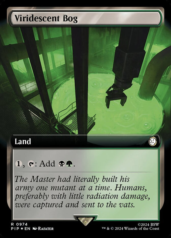 Viridescent Bog (Extended Art) (Surge Foil) - Magic: The Gathering