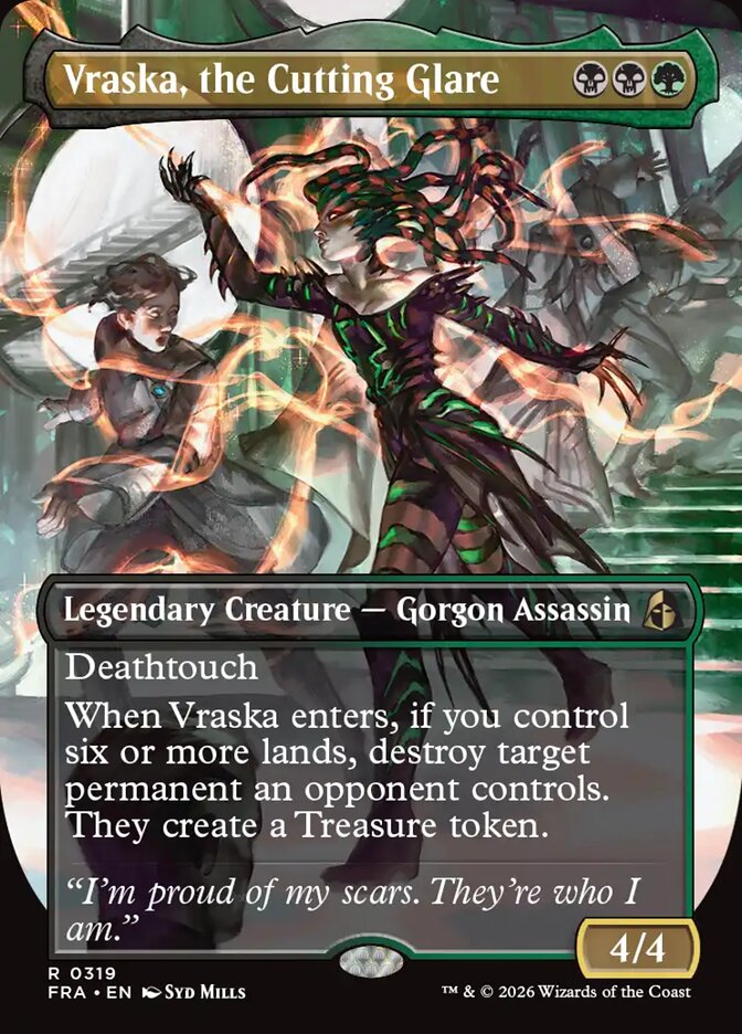 Vraska, the Cutting Glare (Borderless)