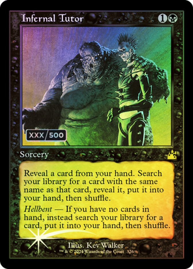 Infernal Tutor (Retro Frame) (Serial Numbered)