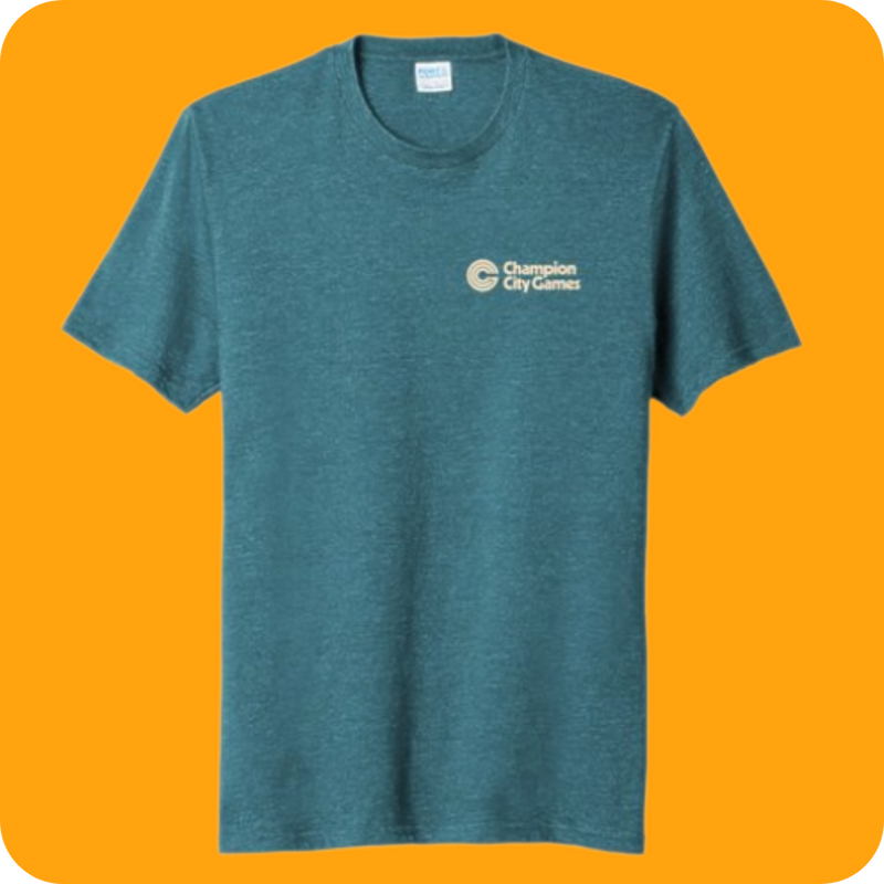 Teal Champion City Games T-Shirt