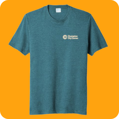Teal Champion City Games T-Shirt