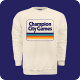 Champion City Games Retro Cream Sweatshirt - Champion City Games
