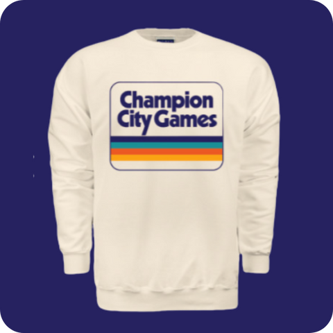 Champion City Games Retro Cream Sweatshirt