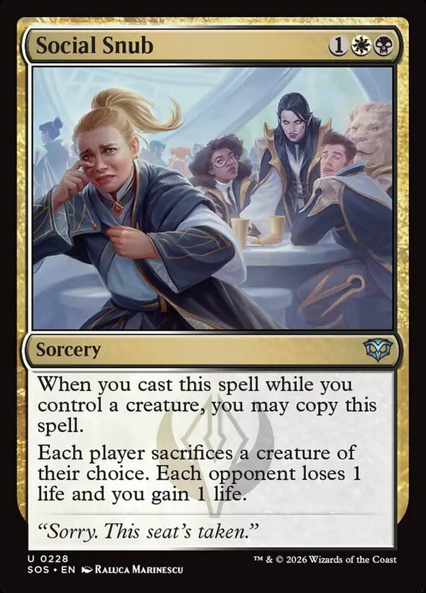 Social Snub - Magic: The Gathering
