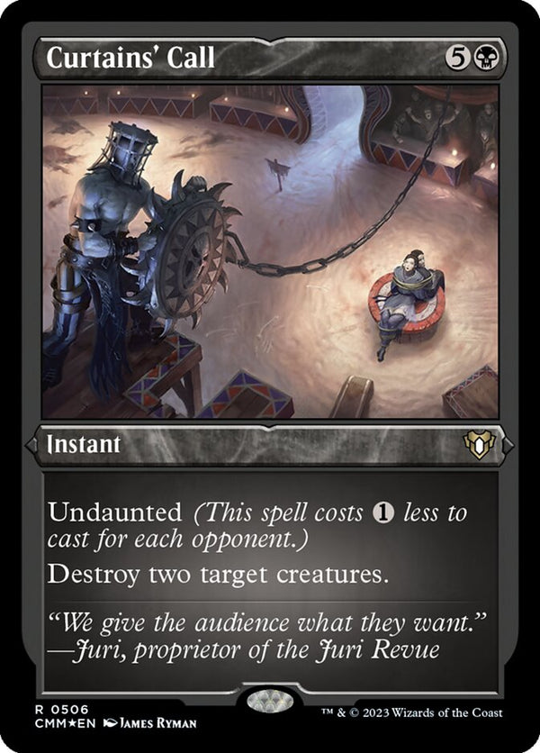 Curtains' Call (Foil Etched) - Magic: The Gathering