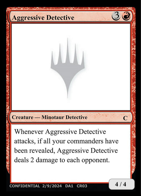 Aggressive Detective - Magic: The Gathering