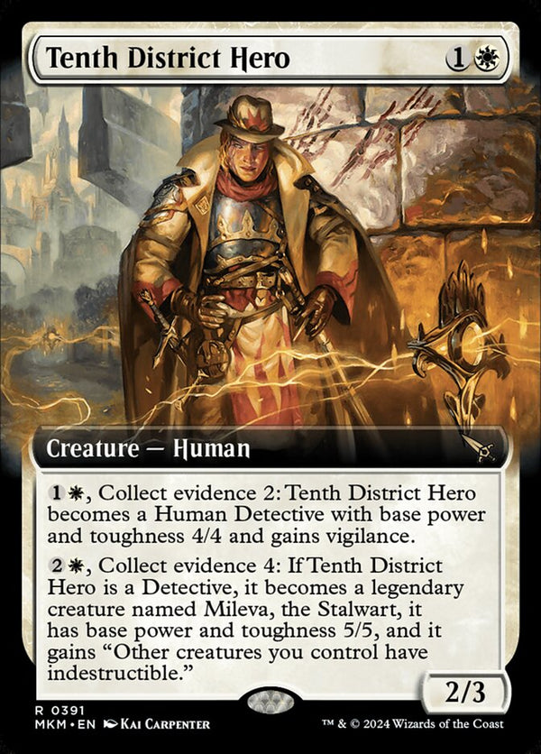 Tenth District Hero (Extended Art) - Magic: The Gathering