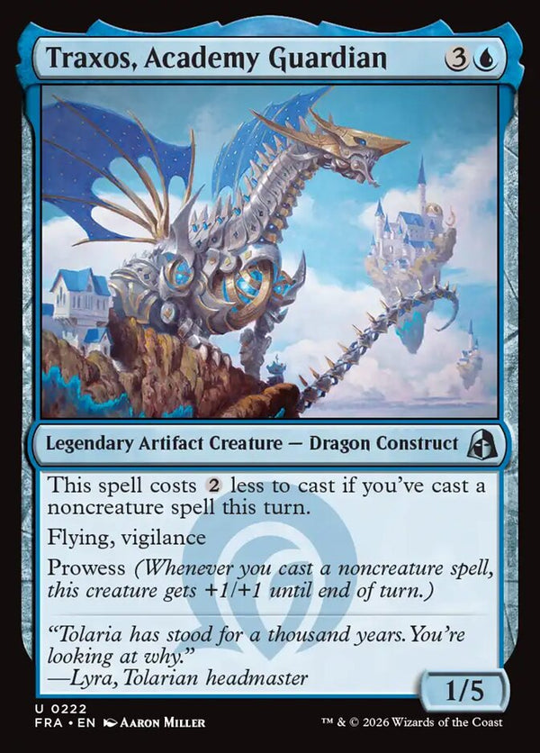 Traxos, Academy Guardian (FRA 222) - Magic: The Gathering