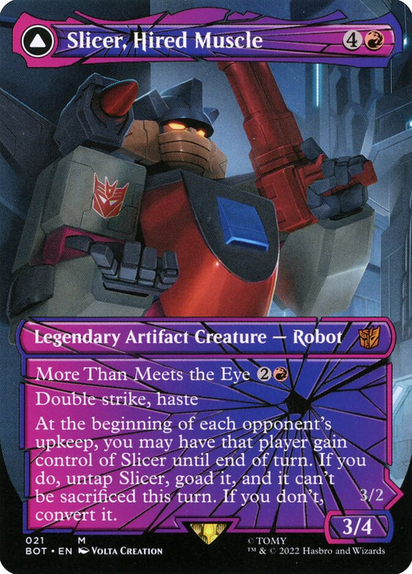 Slicer, Hired Muscle (Shattered Glass) - Magic: The Gathering
