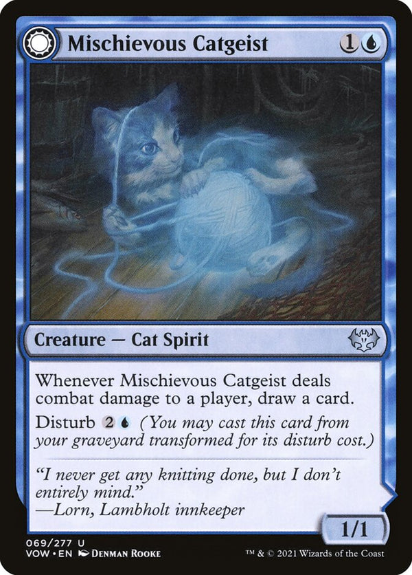 Mischievous Catgeist - Magic: The Gathering