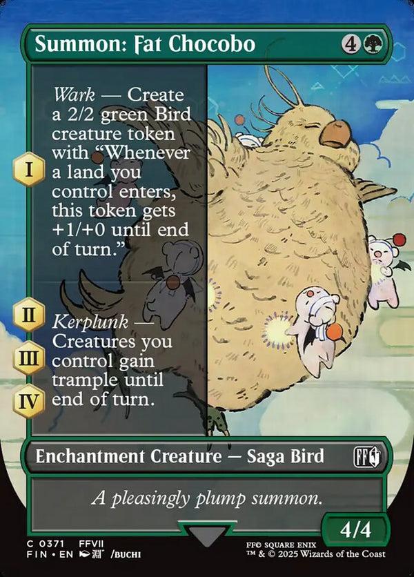 Summon: Fat Chocobo (Borderless) - Magic: The Gathering
