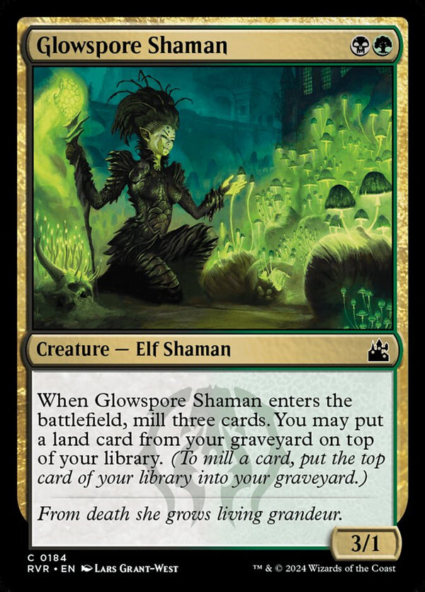 Glowspore Shaman - Magic: The Gathering
