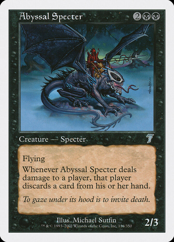 Abyssal Specter (7ED 116) - Magic: The Gathering