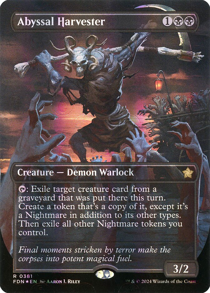 Abyssal Harvester (Borderless) (Mana Foil)