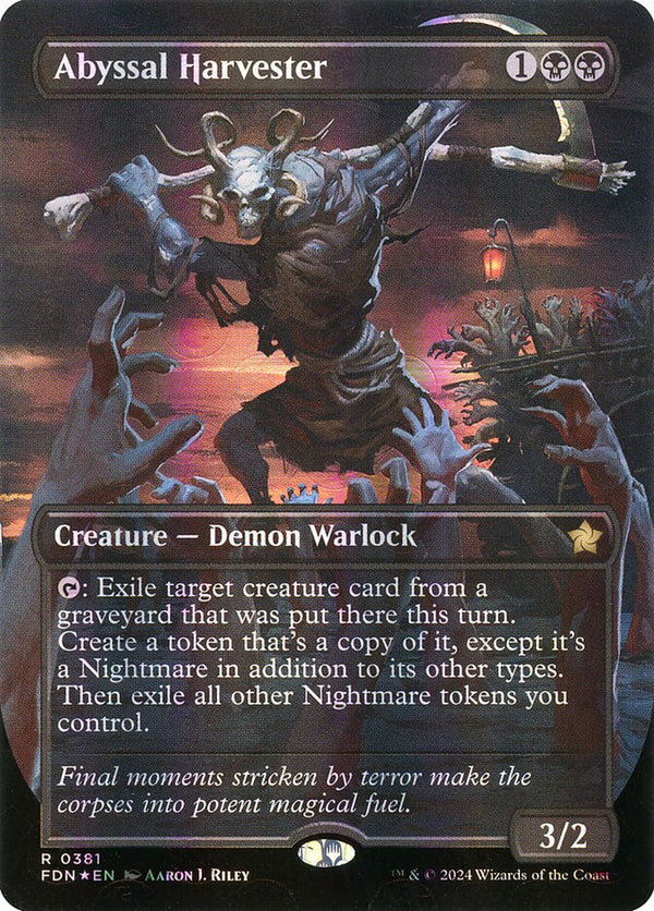 Abyssal Harvester (Borderless) (Mana Foil) - Magic: The Gathering