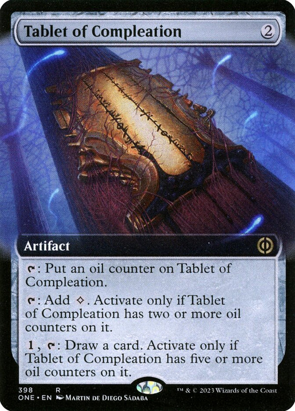 Tablet of Compleation (Extended Art) - Magic: The Gathering