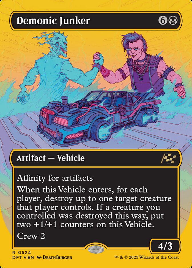 Demonic Junker (Borderless) (First-Place Foil)