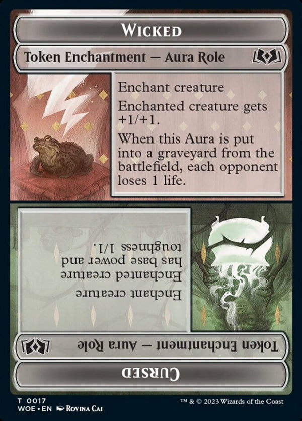 Wicked Role / Cursed Role Token - Magic: The Gathering