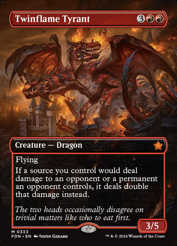 Twinflame Tyrant (Borderless) - Magic: The Gathering
