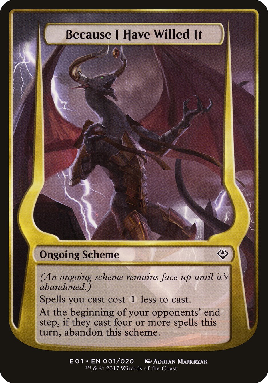 Because I Have Willed It (Archenemy: Nicol Bolas)