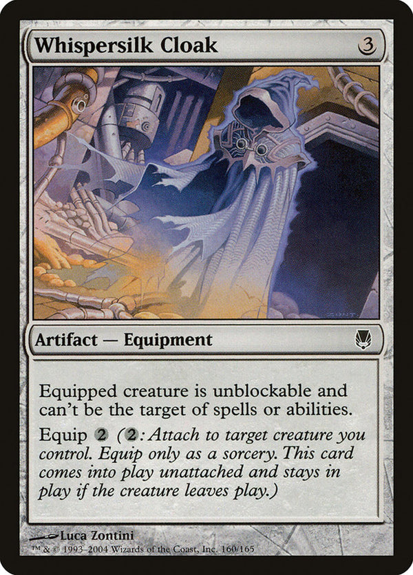 Whispersilk Cloak - Magic: The Gathering
