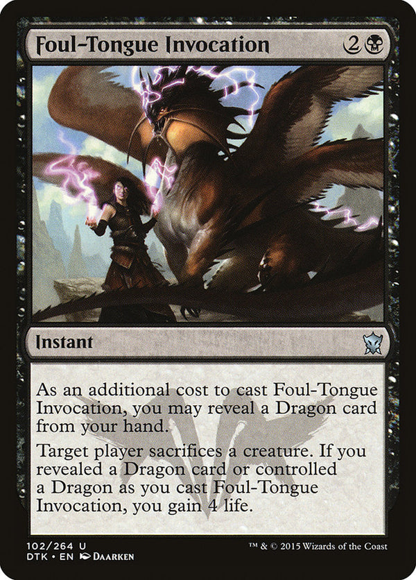 Foul-Tongue Invocation - Magic: The Gathering