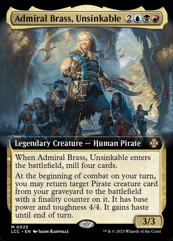 Admiral Brass, Unsinkable (Extended Art) - Magic: The Gathering