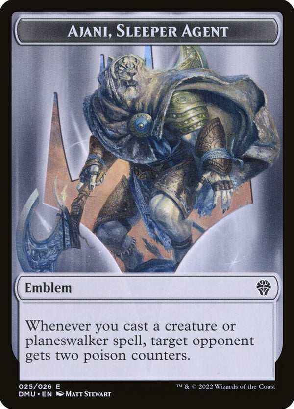 Emblem - Ajani, Sleeper Agent (DMU 25) - Magic: The Gathering