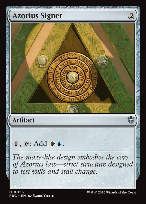 Azorius Signet (FRC 53) - Magic: The Gathering