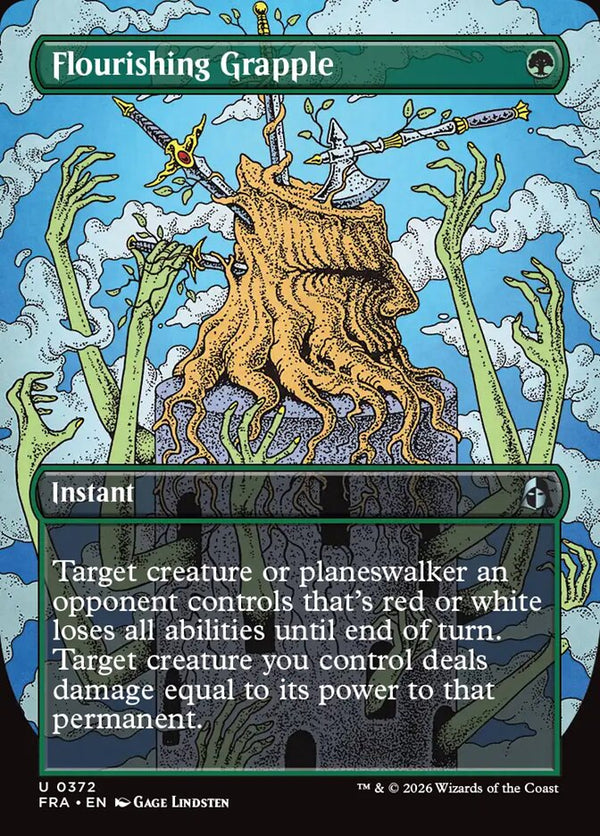 Flourishing Grapple (Borderless) (FRA 372) - Magic: The Gathering