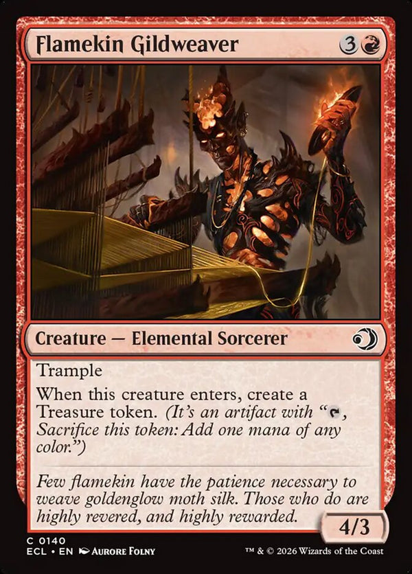Flamekin Gildweaver - Magic: The Gathering