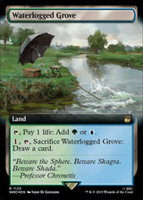 Waterlogged Grove (Extended Art) (Surge Foil) - Magic: The Gathering